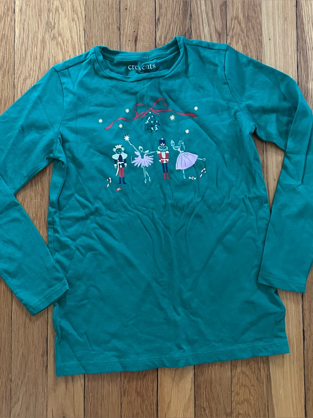 Crewcuts Outlet Teal Green Nutcracker Ballet Long-Sleeve Top